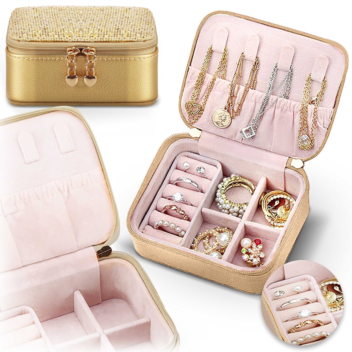 Szkatułka na biżuterię skrzynka pudełko kuferek Massido