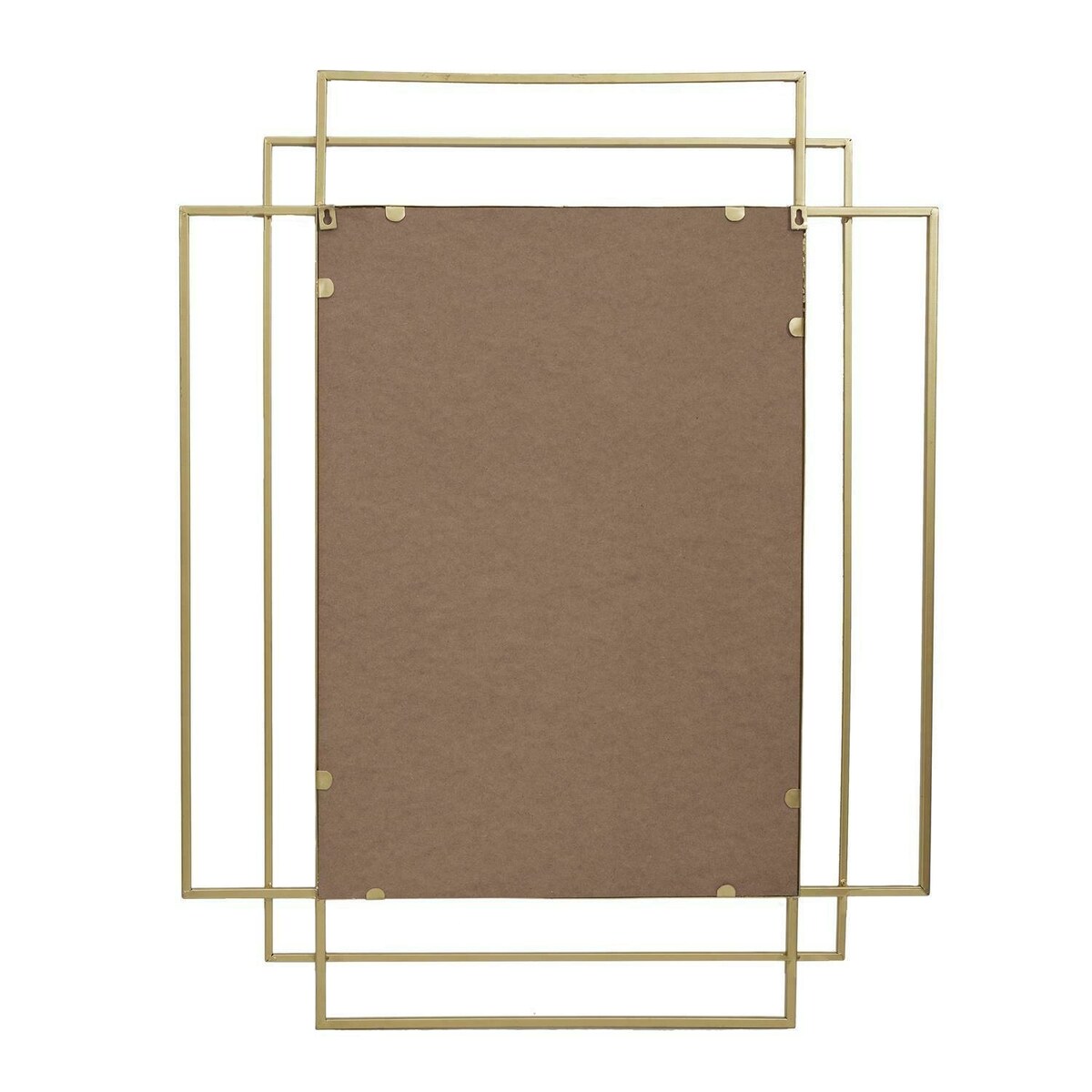 Lustro Art Deco złote prostokątne