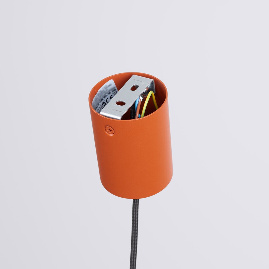 Lampa wisząca NOX 25 ochra czerwona