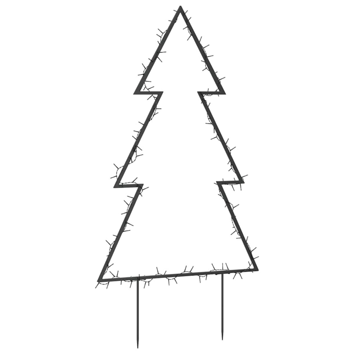 vidaXL Świąteczna choinka na szpikulcach, 115 LED, 90 cm