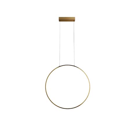 Lampa sufitowa wisząca Light Prestige Mirror złoty LED CCT 3000K/4000K/6000K (regulowana) 1 szt.