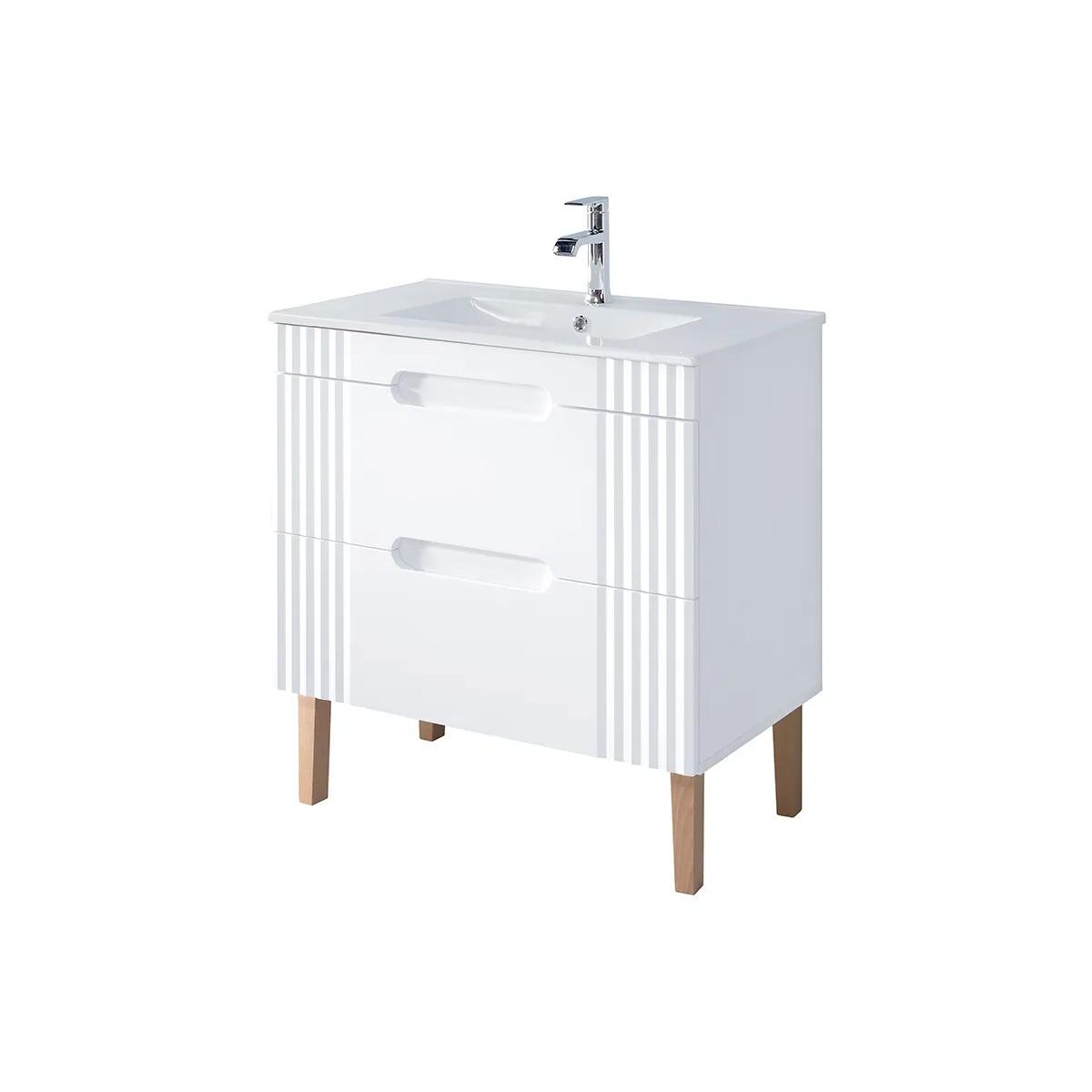 Szafka pod umywalkę FIJI WHITE 82 80cm biała