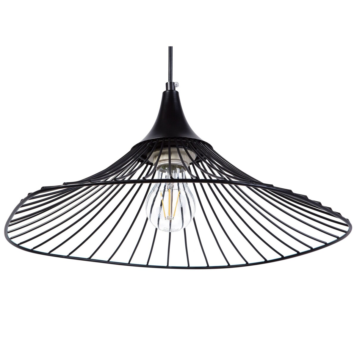 Lampa wisząca metalowa czarna MAZARO