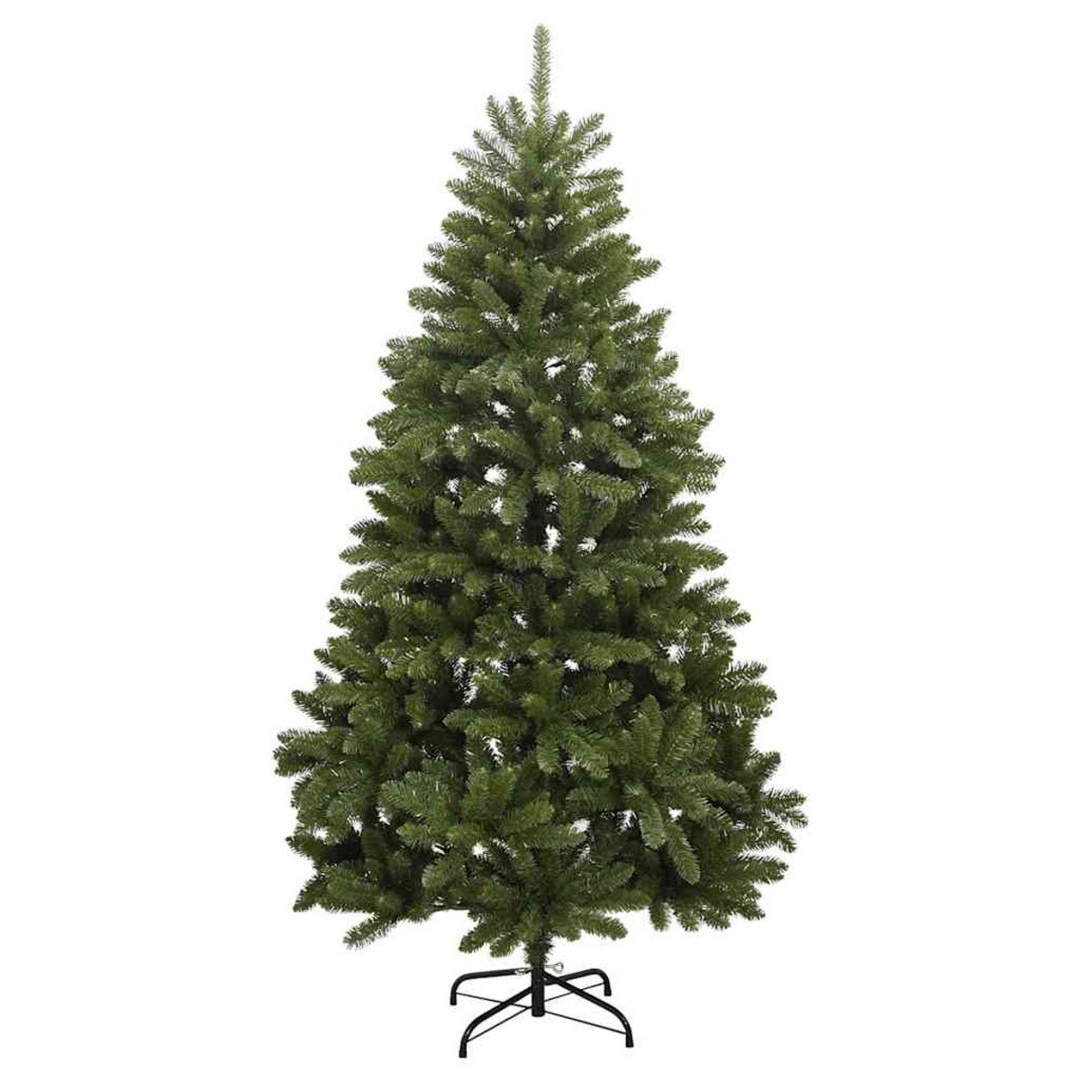 vidaXL Sztuczna choinka na zawiasach, 300 lampek LED i bombki, 300 cm