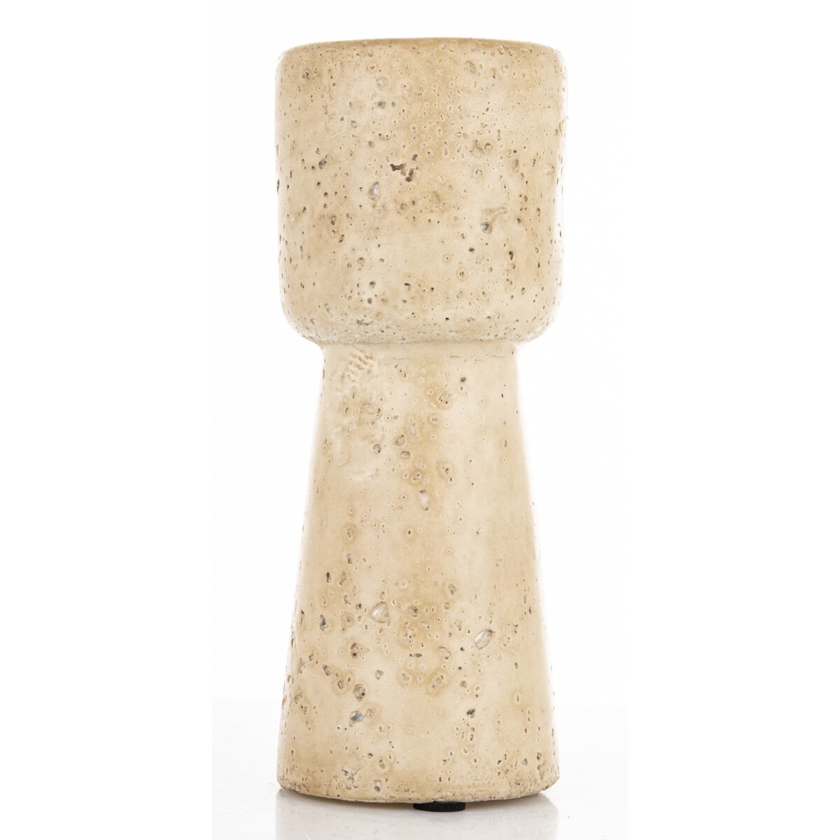 Świecznik cementowy 15x6x6 cm TORING-2 beżowy