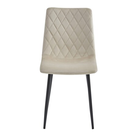 Krzesło Do Jadalni Kuchni Salonu Turin - Beż Aksamit X 3