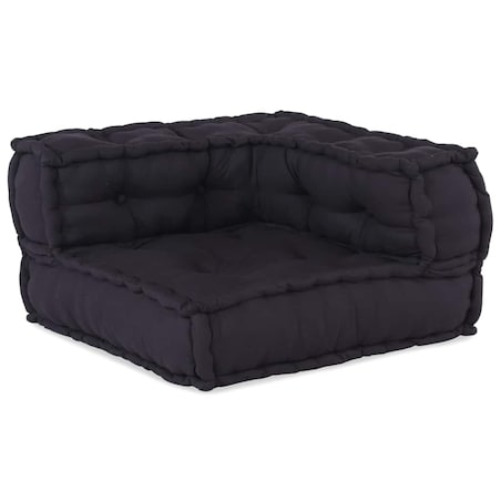 vidaXL 2-osobowa sofa modułowa, antracytowa, 140x70x36, tkanina