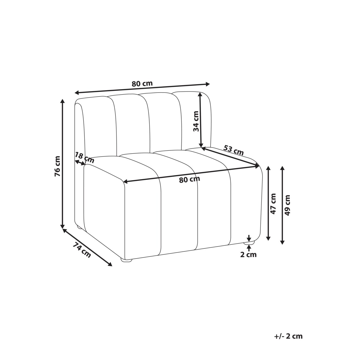 Fotel KAGE Boucle Jasnobeżowy