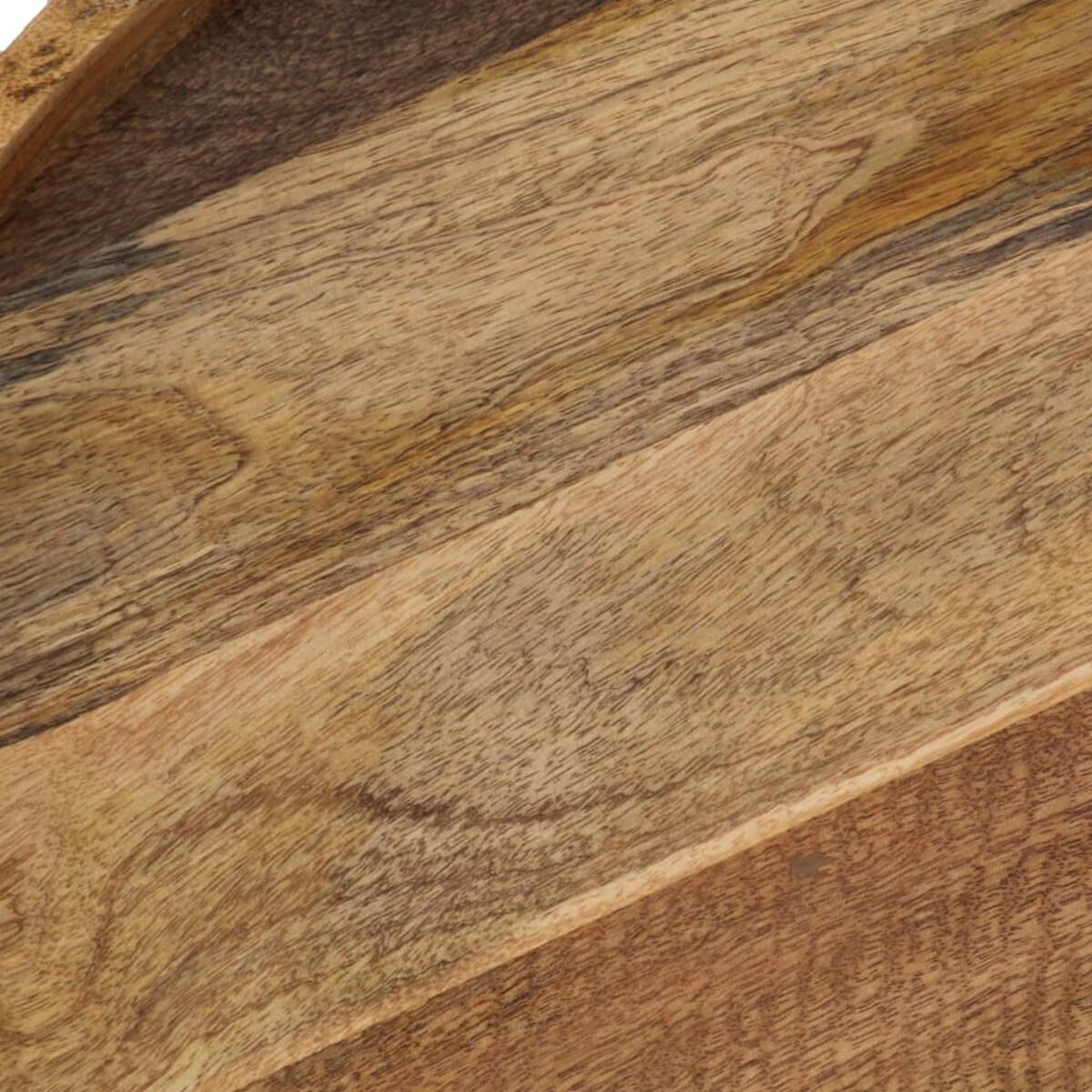 vidaXL Stolik kawowy, lite drewno mango i stal, 50 x 40 cm