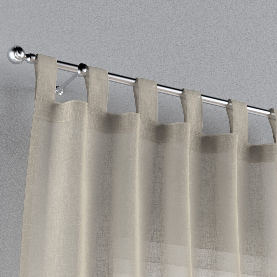 Zasłona na szelkach 1 szt. 130x245 prześwitujący beżowy