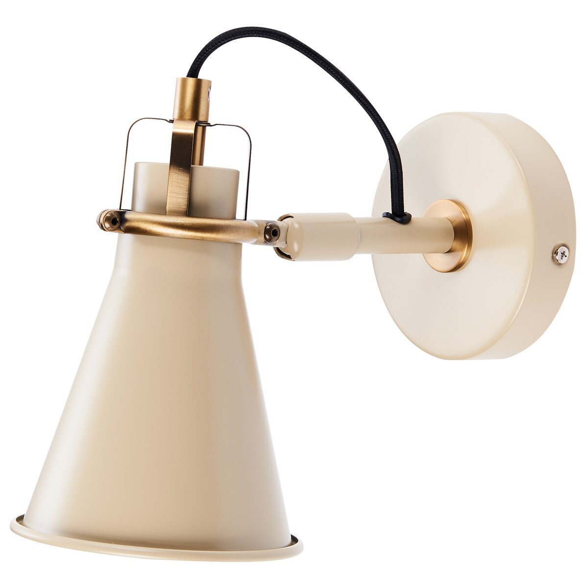Zestaw 2 lamp ściennych MOYOLA Beżowy Metal Regulowana