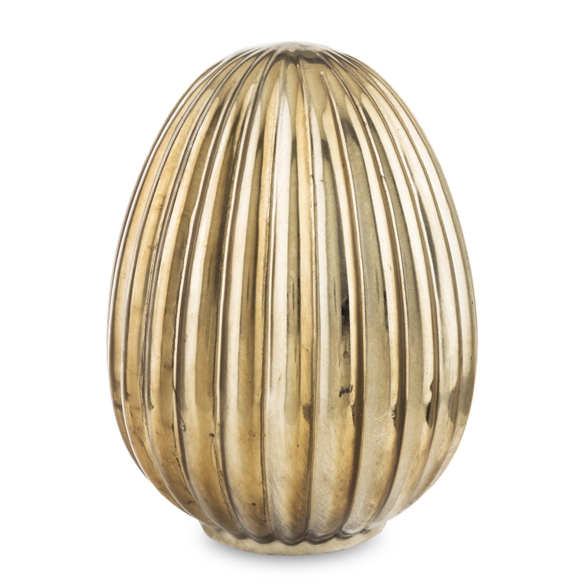 Dekoracja - złote jajko 20x14x14 cm ceramiczne TATIM big