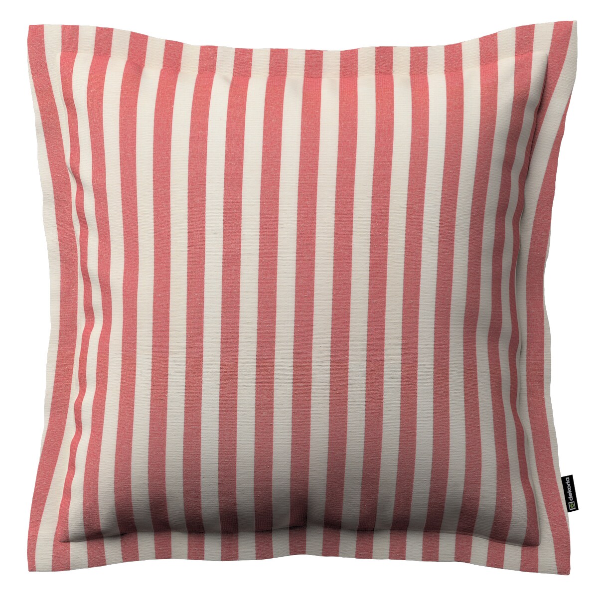 Poszewka Mona na poduszkę 45x45 czerwono-białe pasy (1,5cm)