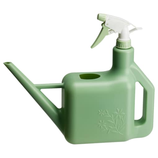 Konewka z wbudowanym spryskiwaczem, 31 x 9,5 x 27 cm, plastikowa