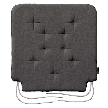 Poduszka na krzesło Olek, grafitowy, 42 x 41 x 3,5 cm, Etna