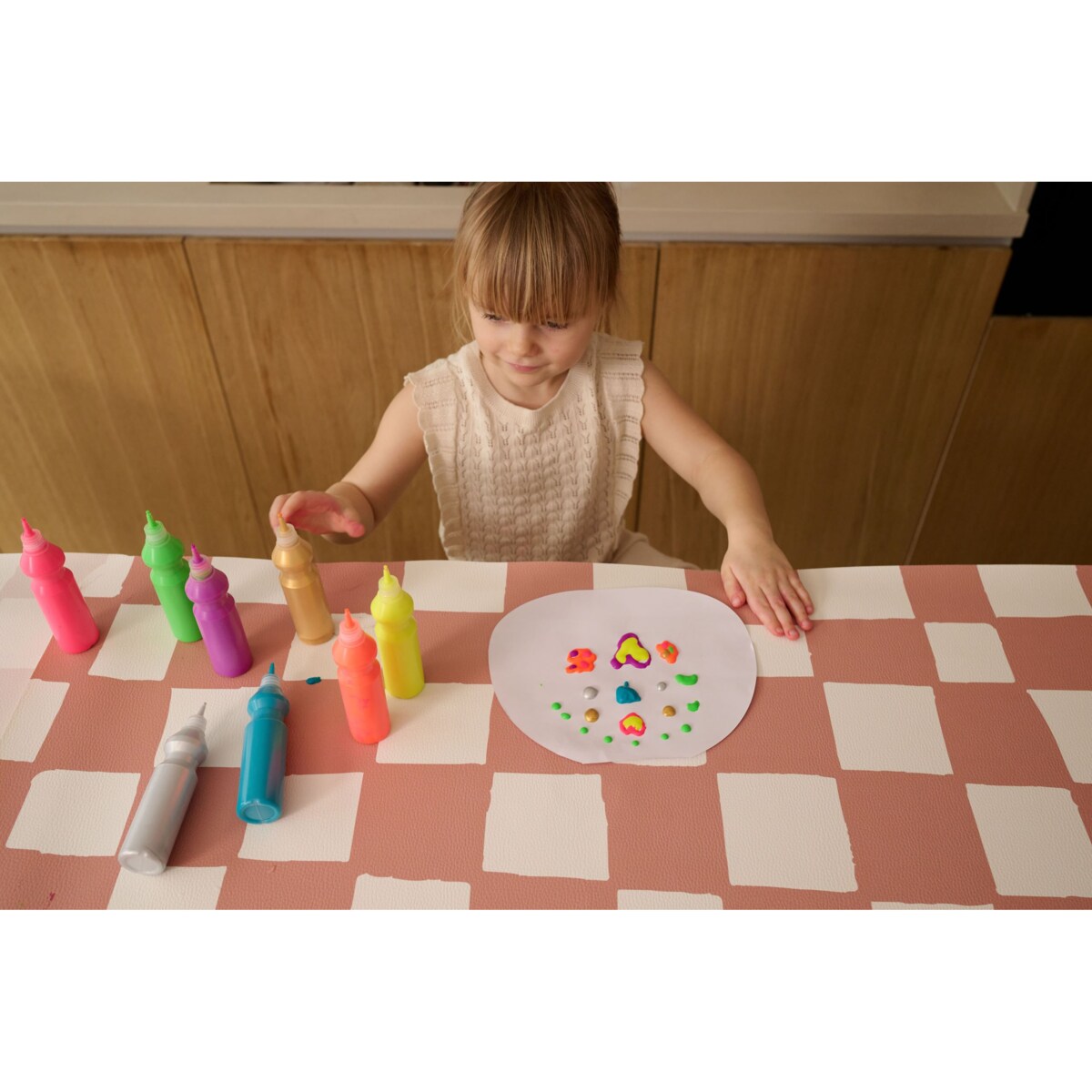 Mata Ochronna OLYA KIDS wzór CHESS TERRA 95x125cm