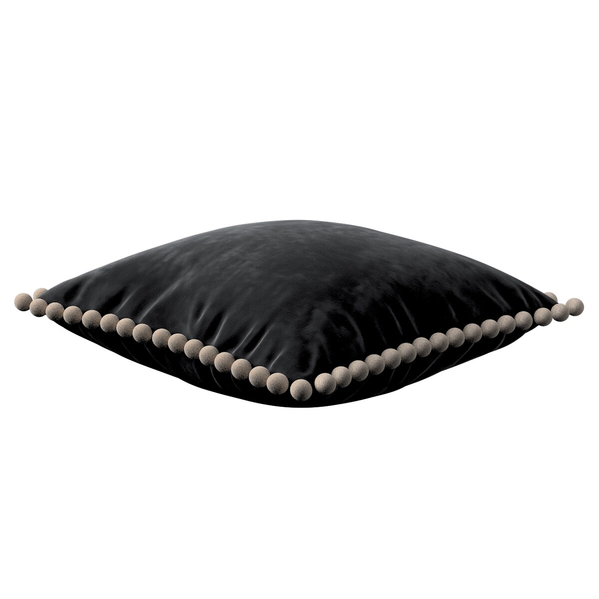 Poszewka Wera na poduszkę 45x45 głęboka czerń