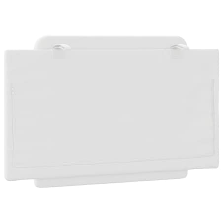 vidaXL Poduszka na wezgłowie, Zadar, biała, 80 cm, sztuczna skóra