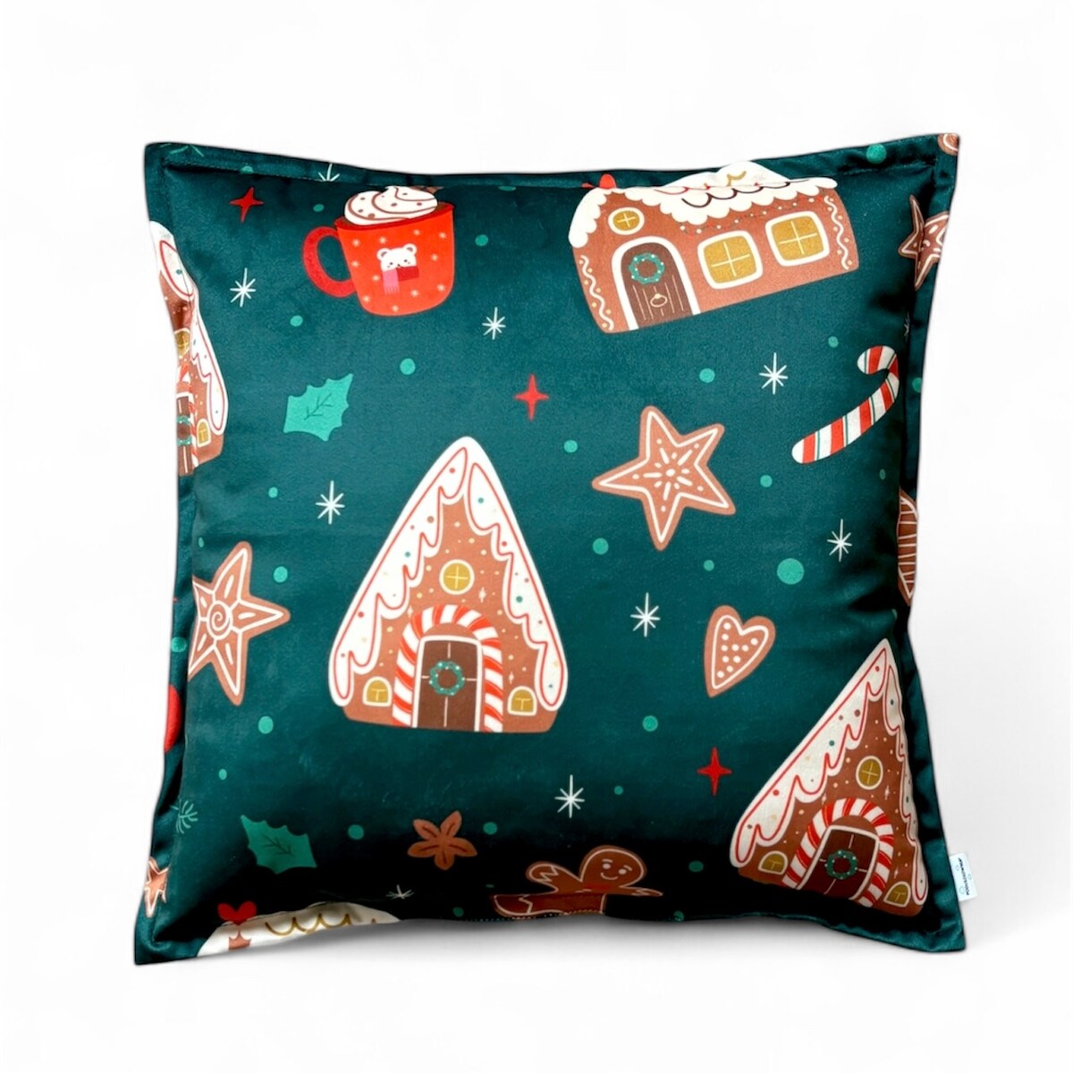 Poduszka dekoracyjna świąteczna Domki piernikowe Boże Narodzenie