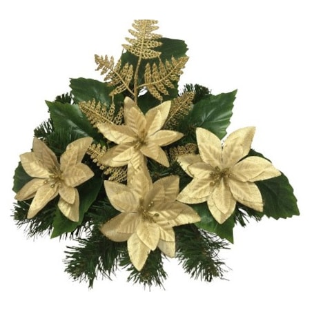 GOTOWY STROIK DONICZKA CIĘŻKA wiązanka sztuczny kwiat GWIAZDA betlejemska