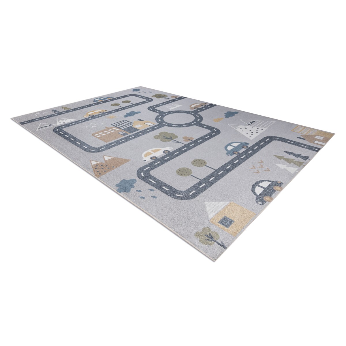 Dywan BONO 726 ulica, miasto jasny szary / 200x290 cm