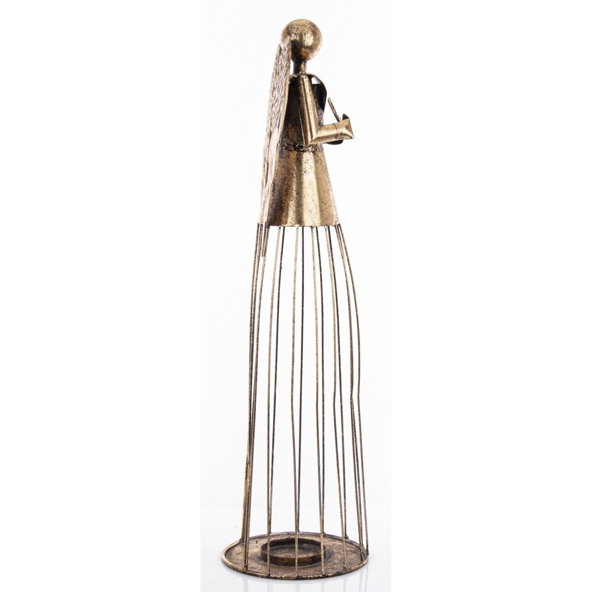Dekoracja - anioł metalowy 66x20x18 cm INGELOSI