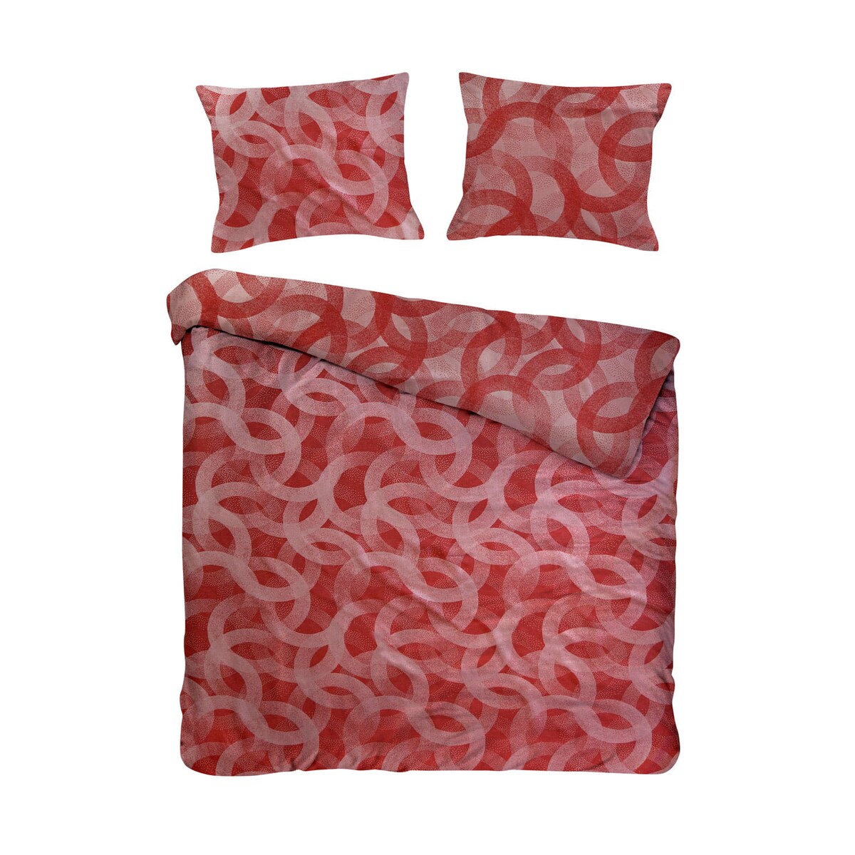 Pościel bawełniana 220x200 Cottonlove Jacquard Spoty Terra