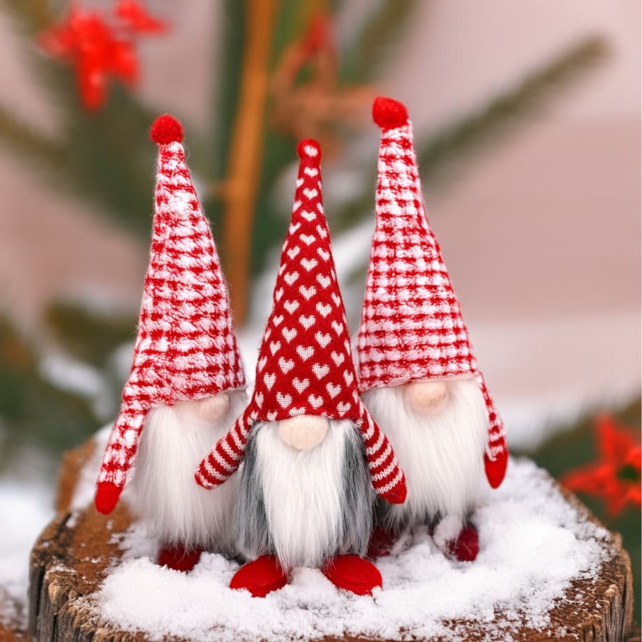 SKRZAT świąteczny KRASNAL gnom Mikołaj na święta
