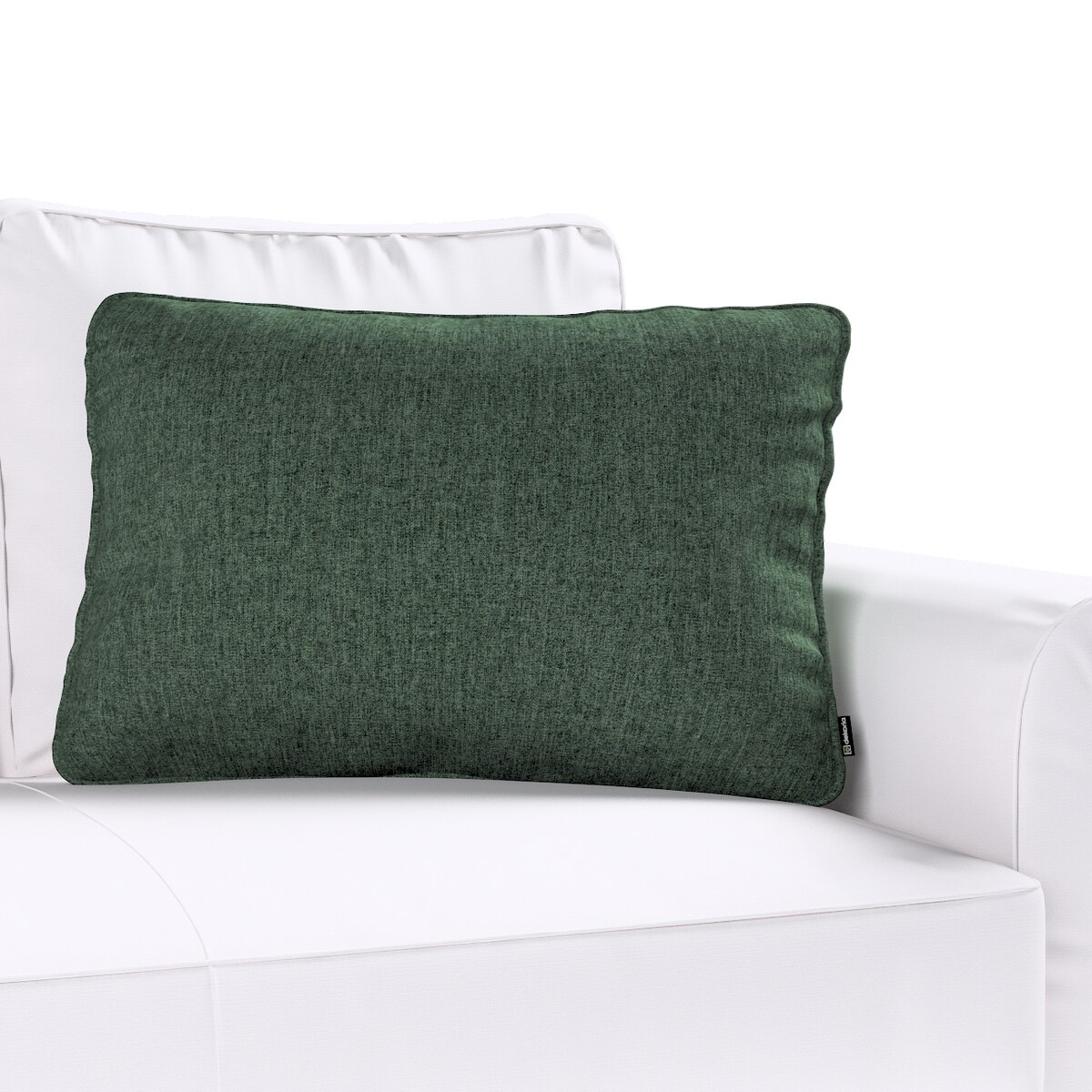 Poszewka Gabi na poduszkę prostokątna 60x40 leśna zieleń szenil