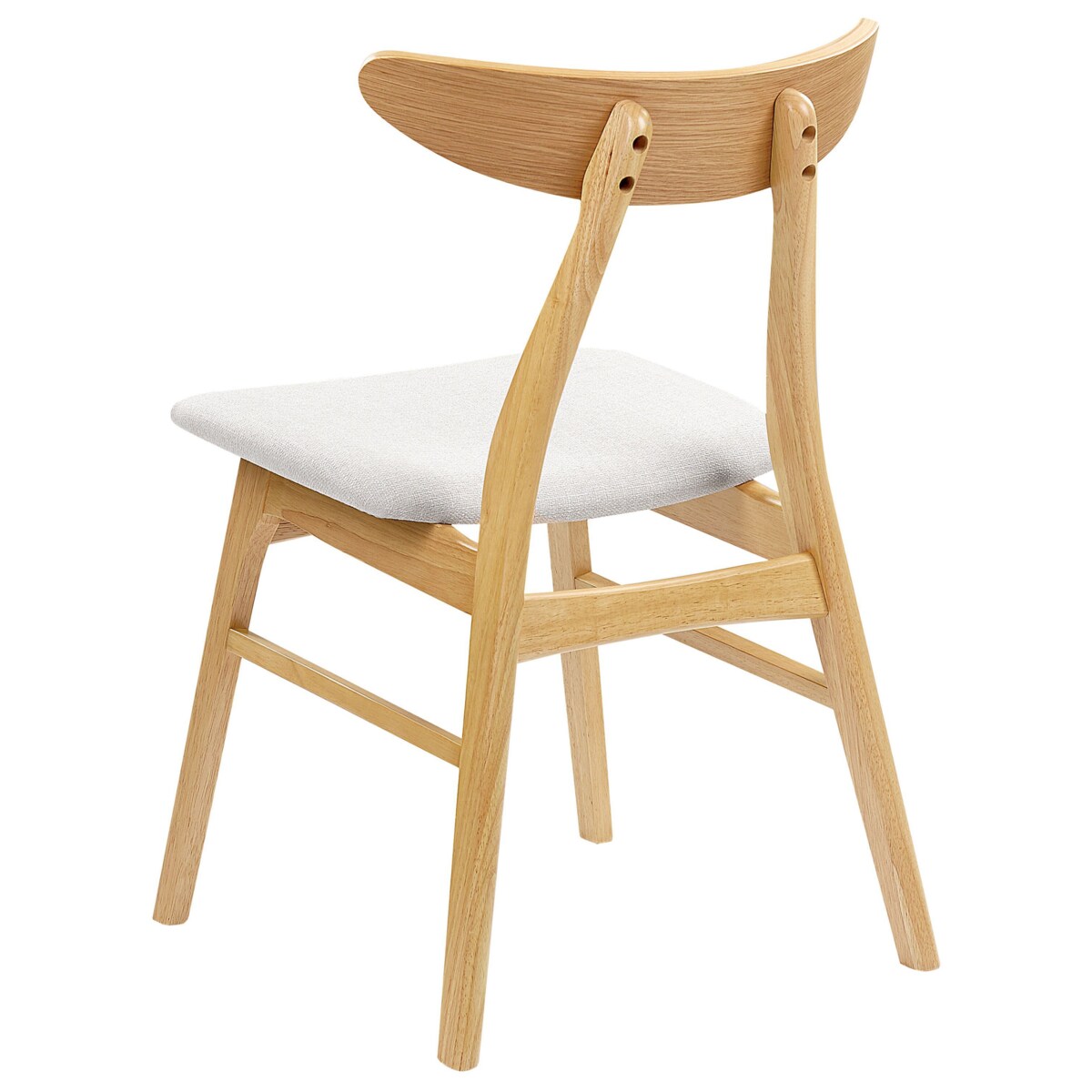 Zestaw 2 krzeseł do jadalni LYNN Drewno Jasnoszary