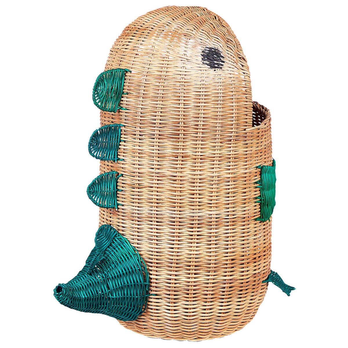 Kosz pleciony smok rattanowy naturalny CRADOCK