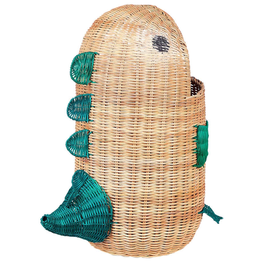 Kosz pleciony smok rattanowy naturalny CRADOCK