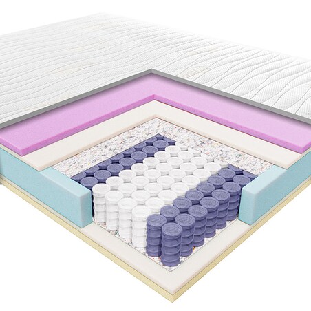 Materac 180x200 Enyo JANPOL Silver Protect twardy sprężynowy