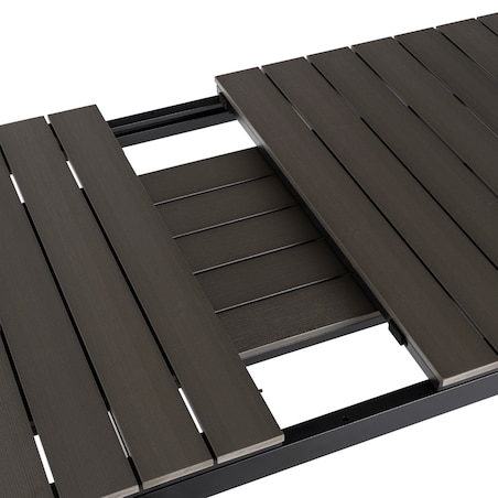 Zestaw Mebli Ogrodowych Na Taras Ogród Technorattan Czarny Popiel