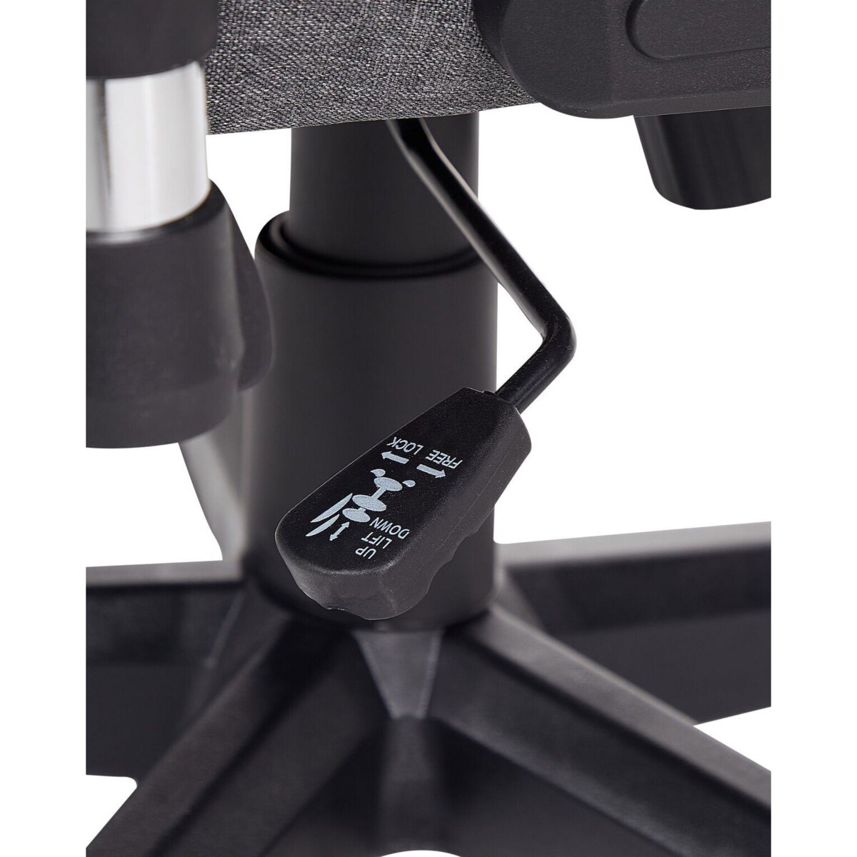 Krzesło biurowe regulowane ciemnoszare WARRIOR