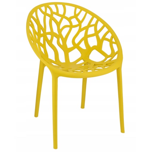 Krzesło Do Jadalni Kuchni Salonu Albero Żółte 2