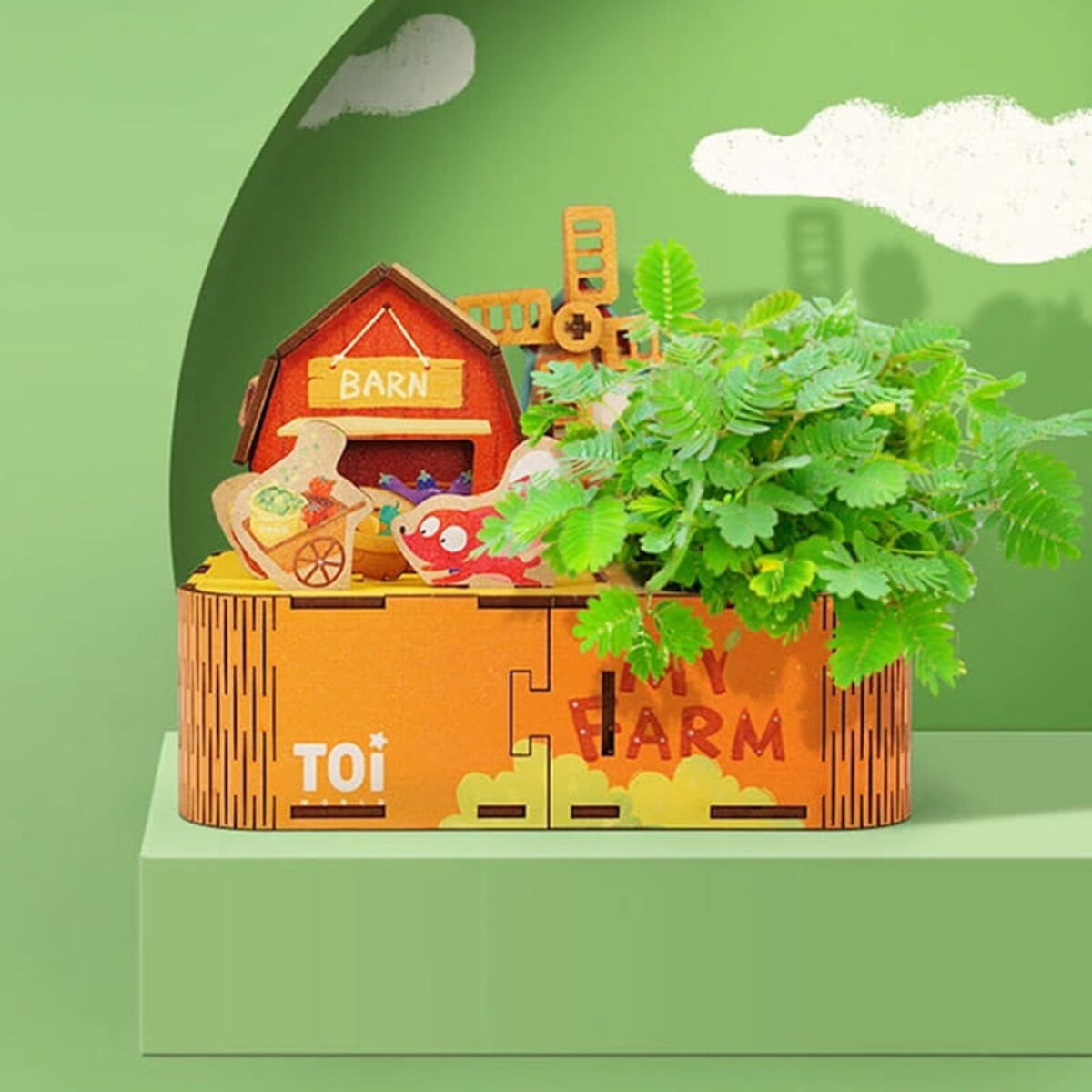 Domek DIY z ogródkiem Puzzle 3D - Ogródek Freddy