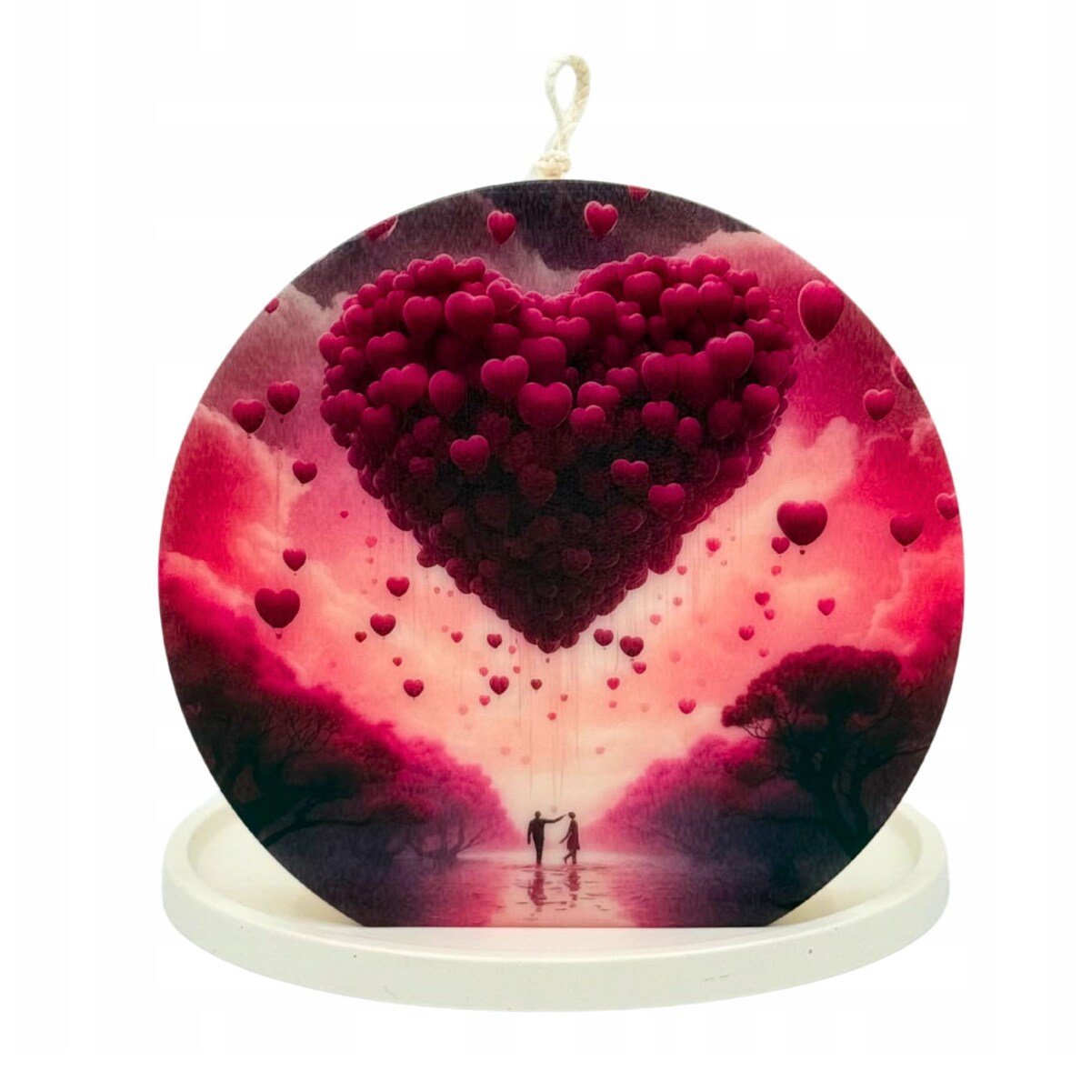 Świeca dekoracyjna na Walentynki – elegancki prezent do wnętrz