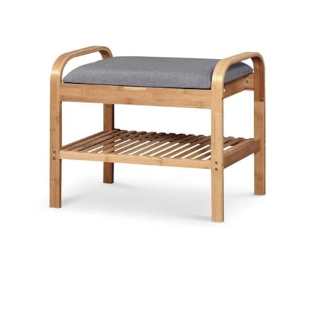 Stojak na buty ST-12 szary/naturalny