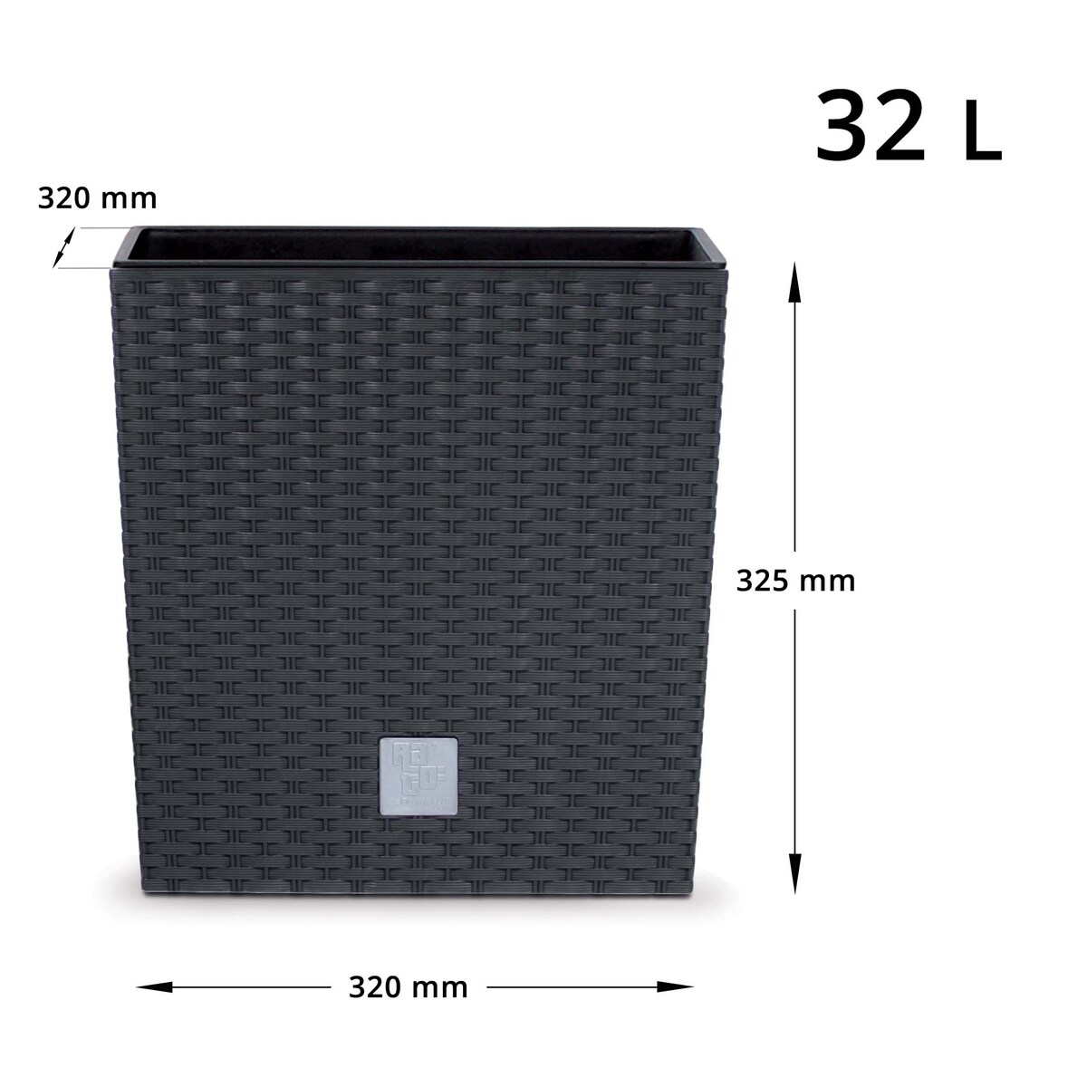 Donica Ratanowa Ogrodowa Na Taras Balkon Niska 32L