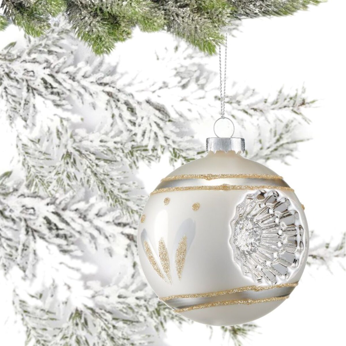 VILLA ITALIA Bombka szklana z reflektorem 8 cm