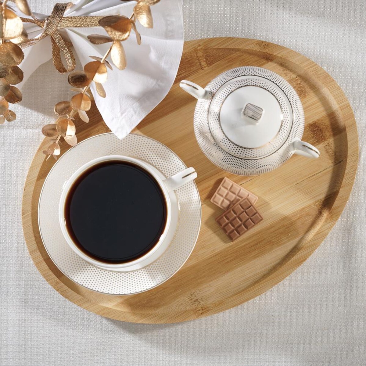 VILLA ITALIA Serwis kawowy na 12 osób porcelanowy MARILYN