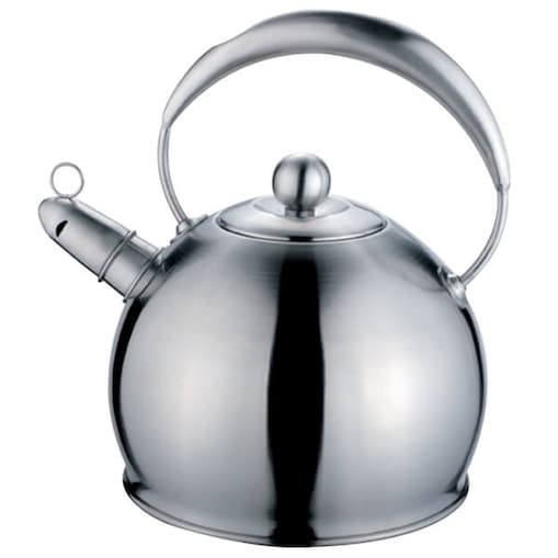Czajnik stalowy z gwizdkiem na gaz indukcję kulka 3L srebrny MAESTRO MR-1330
