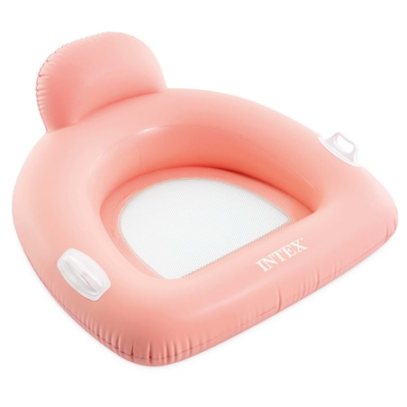 Fotel materac dmuchany Intex 56801 do pływania różowy Lounge plażowy