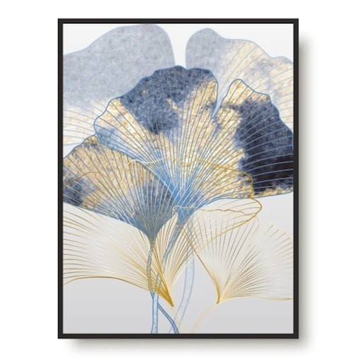 Plakaty Obrazy ze Złotem ścienne na ścianę do salonu sypialni Kwiat 50x70