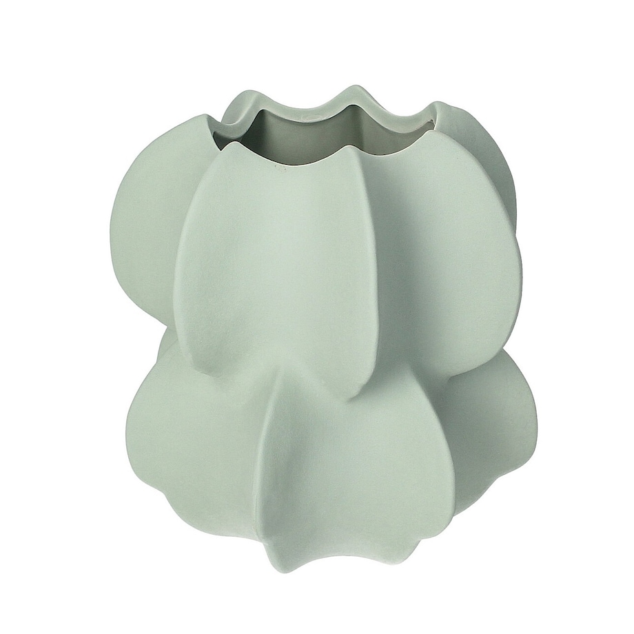 Wazon Petal Green 20x21 cm, 20x20x21 cm