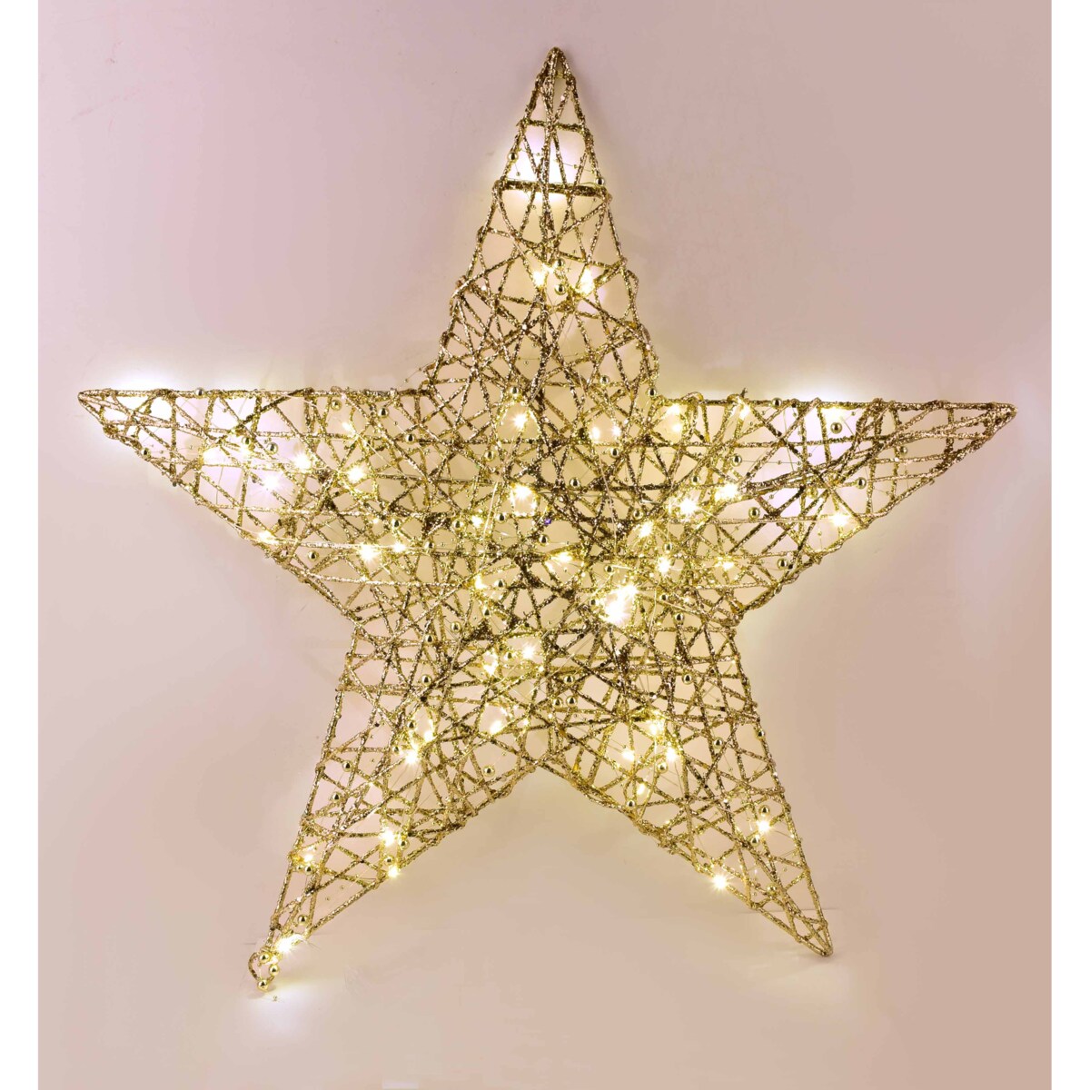 SANTA LILA Ozdoba gwiazda 60x57x5