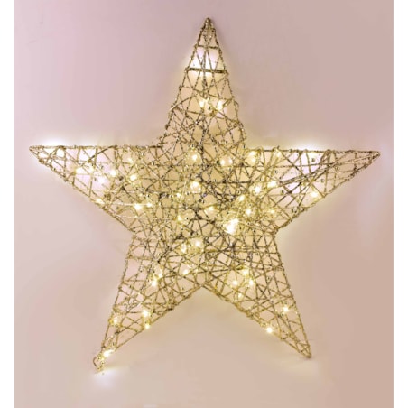 SANTA LILA Ozdoba gwiazda 60x57x5