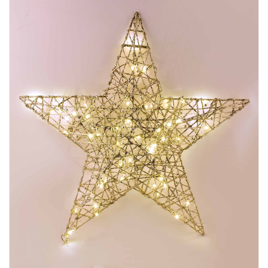 SANTA LILA Ozdoba gwiazda 60x57x5