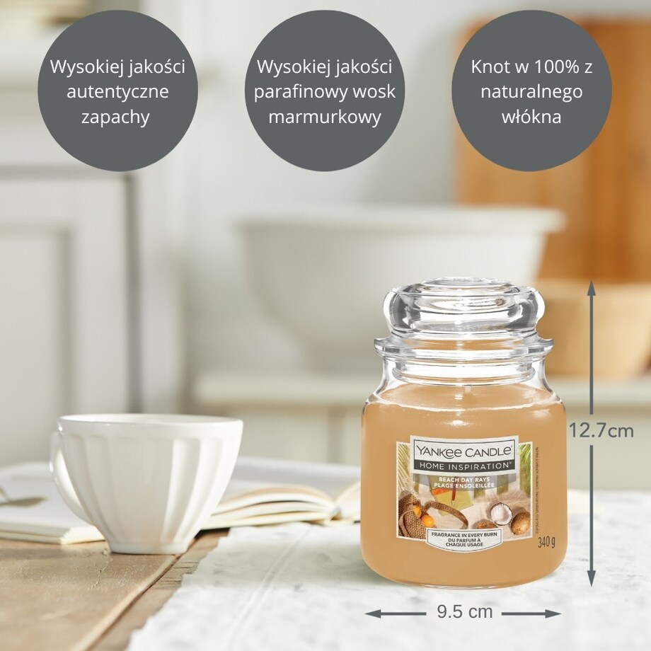 Home Inspiration świeca średnia BEACH DAY RAYS